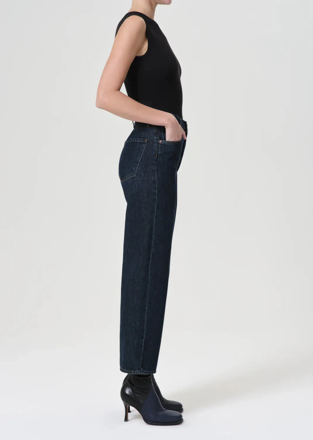 Ren High Rise Wide Leg Jeans - Polished