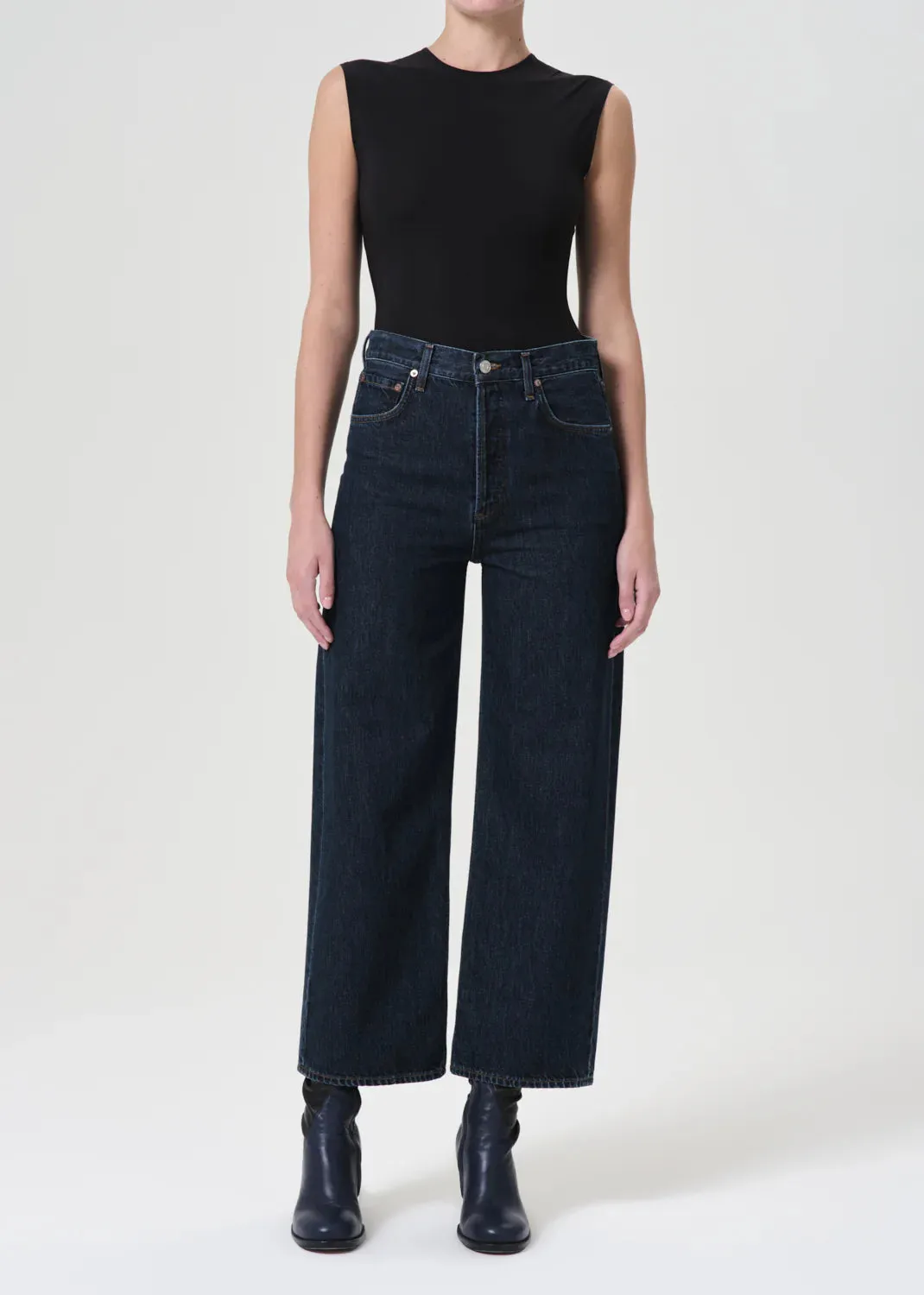 Ren High Rise Wide Leg Jeans - Polished