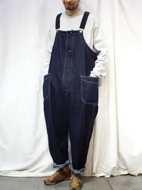 Retro Workwear Loose Suspenders Jumpsuit