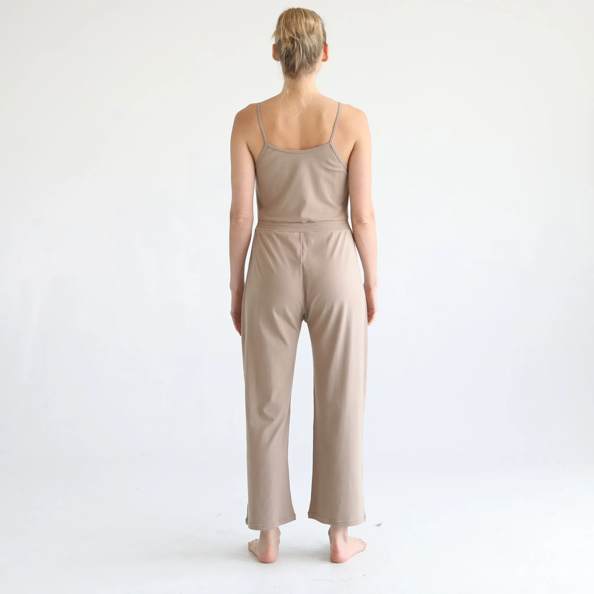 Scarlett Nursing Friendly Cami Jumpsuit (Taupe)