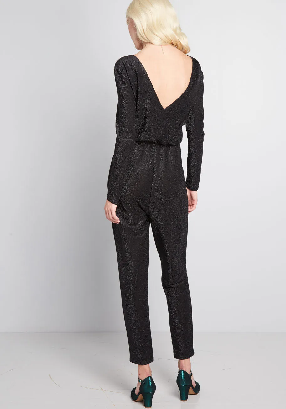 Spied Your Shine Sparkle Jumpsuit