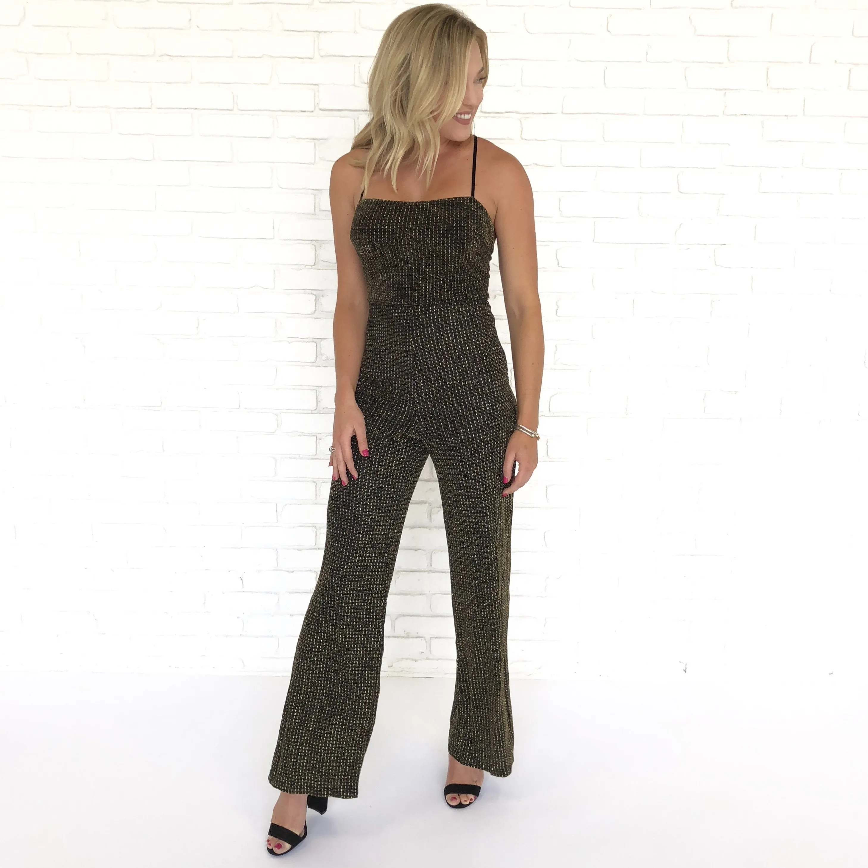 Taken for Gold Sparkling Jumpsuit