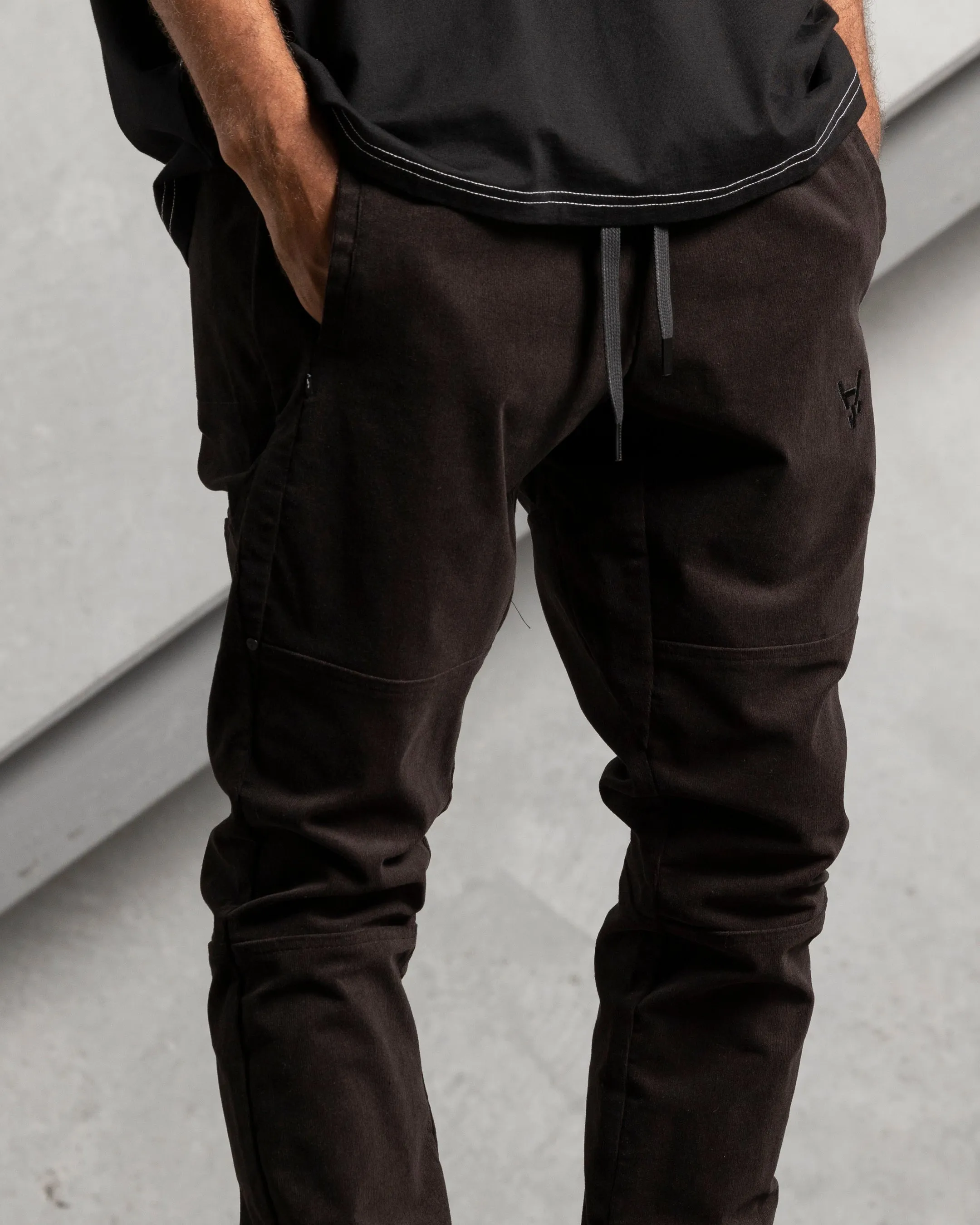 The Anti Order Suburbian Corduroy Jogger Black