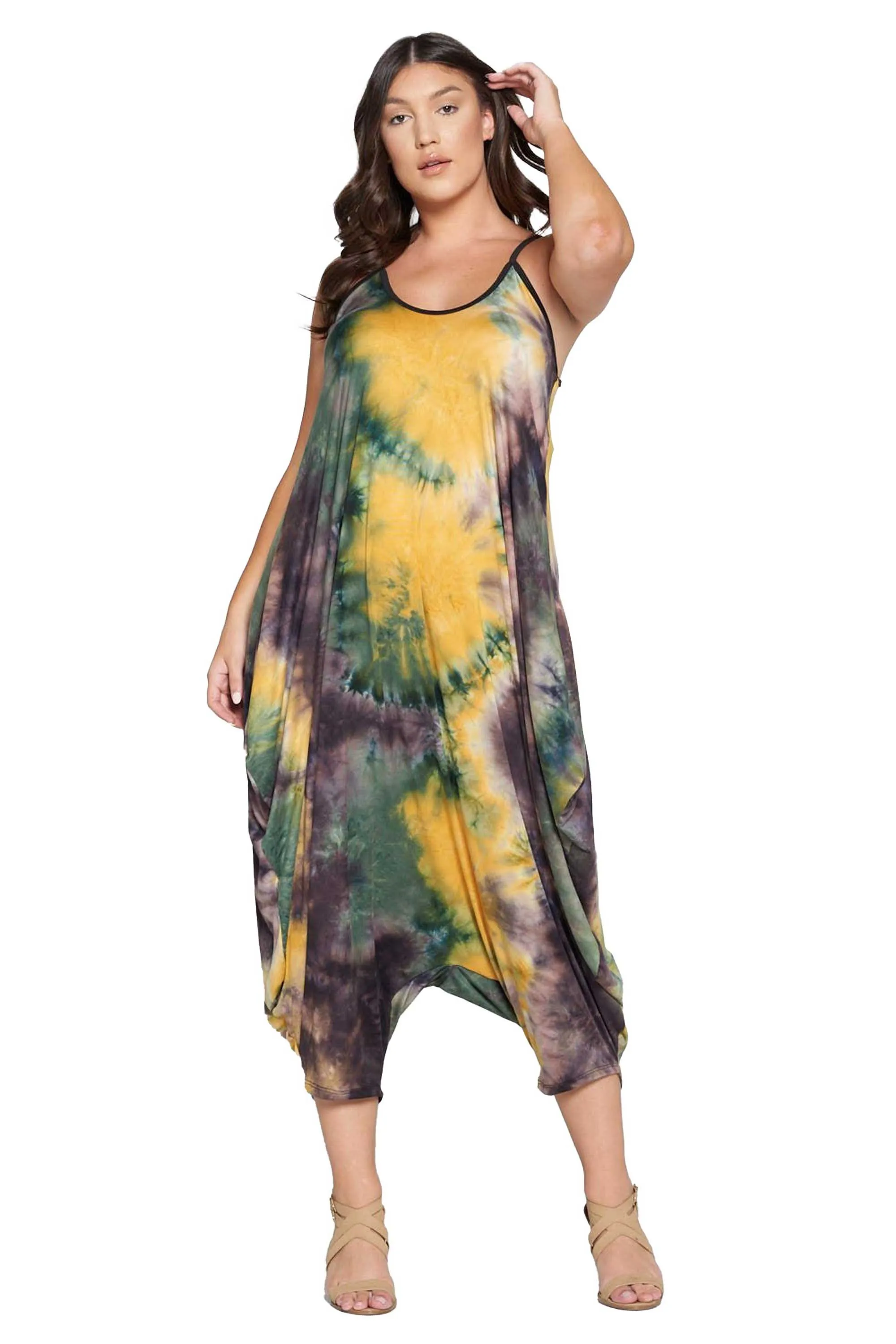 Tie Dye Pocket Jumpsuit