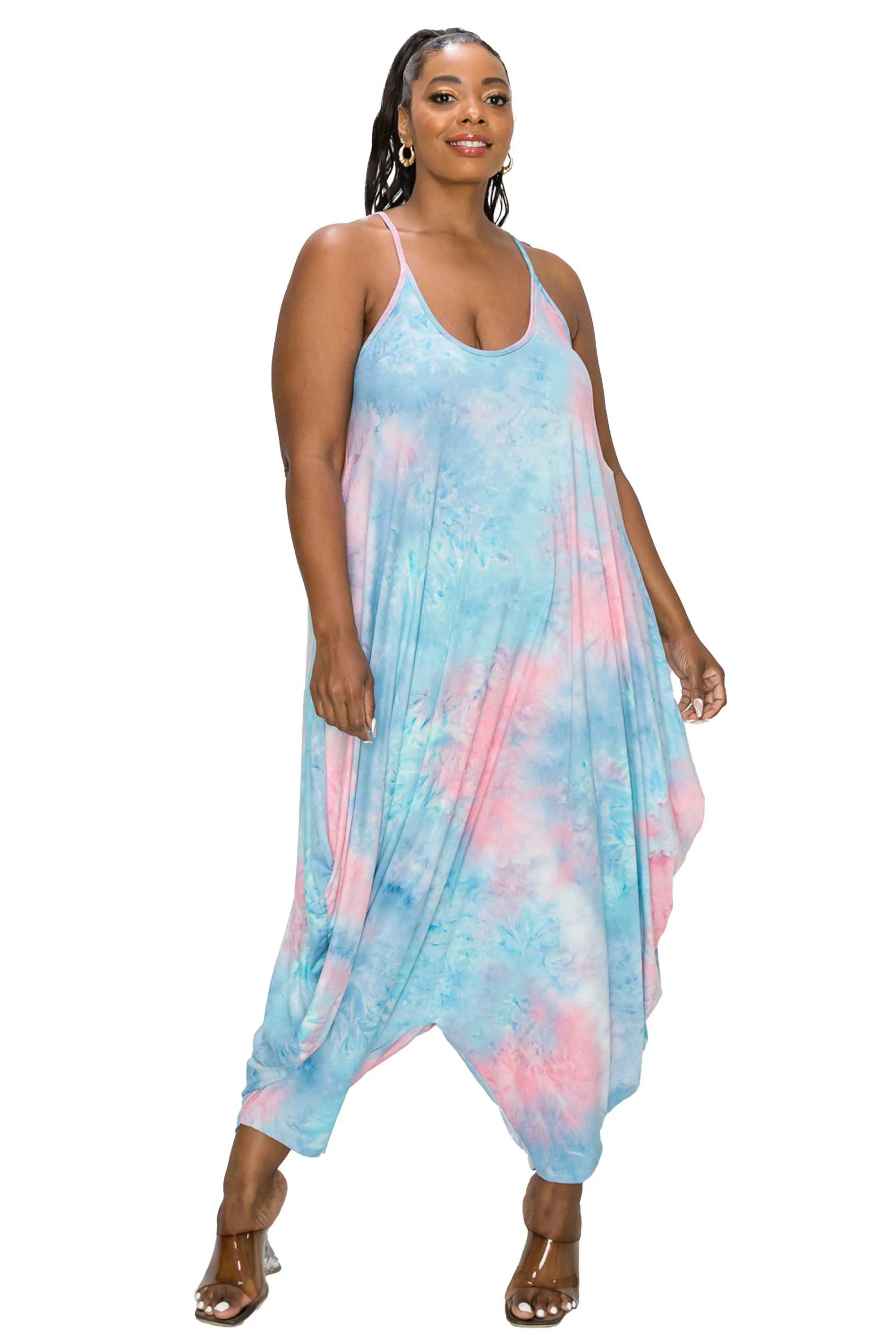 Tie Dye Pocket Jumpsuit