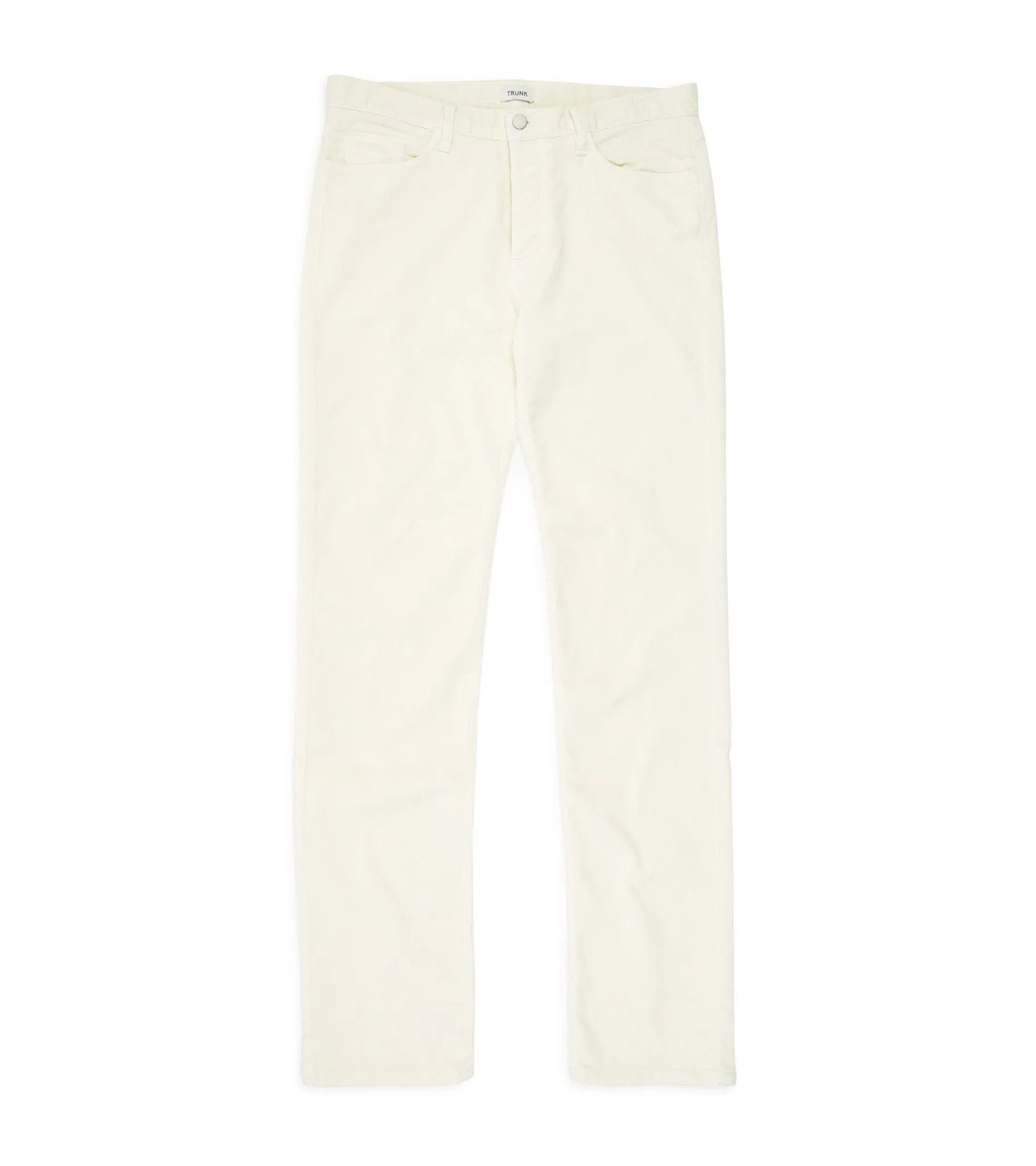 Trunk Duke Corduroy 5 Pocket Trousers: Off White