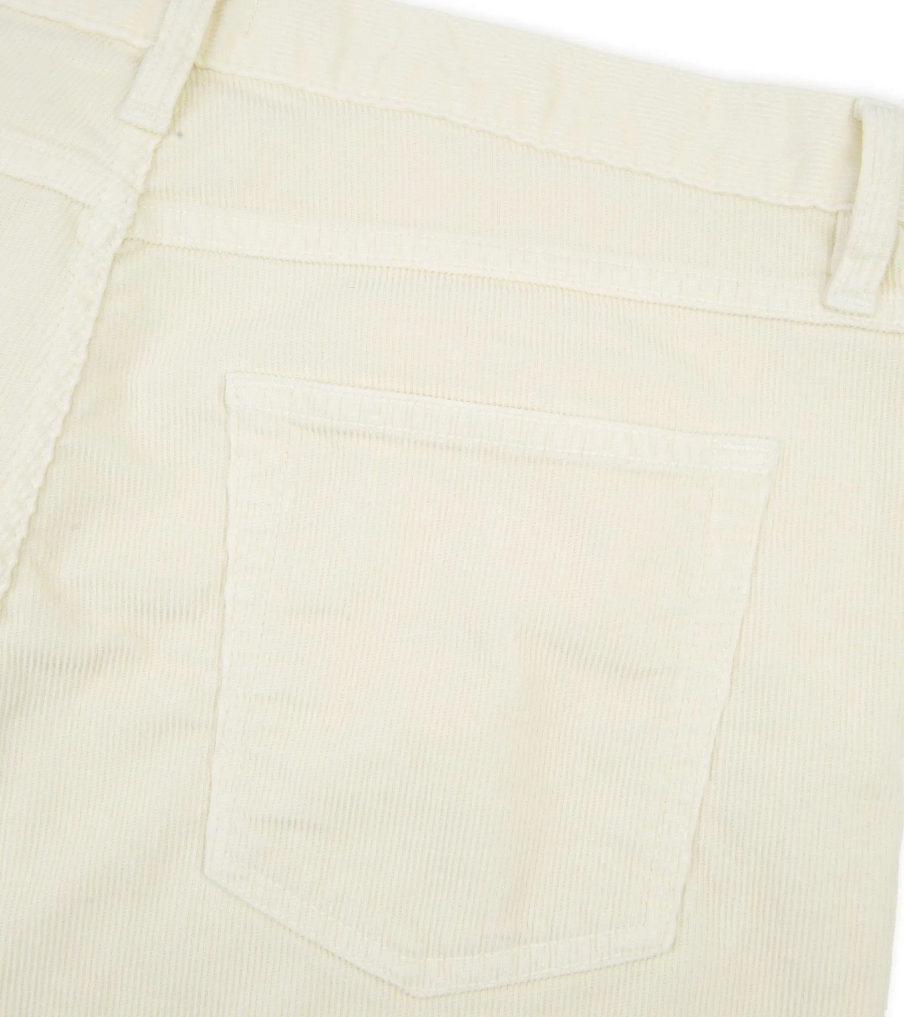 Trunk Duke Corduroy 5 Pocket Trousers: Off White