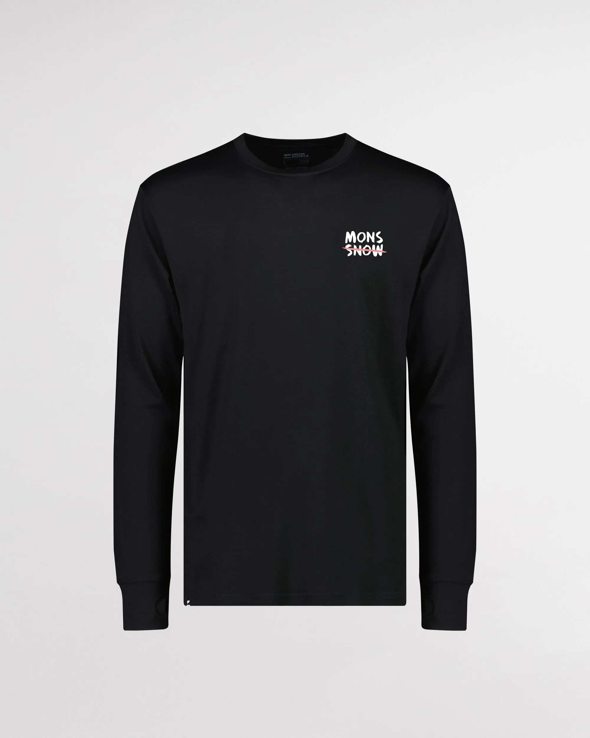 Unisex Yotei Merino Classic Long Sleeve - Black